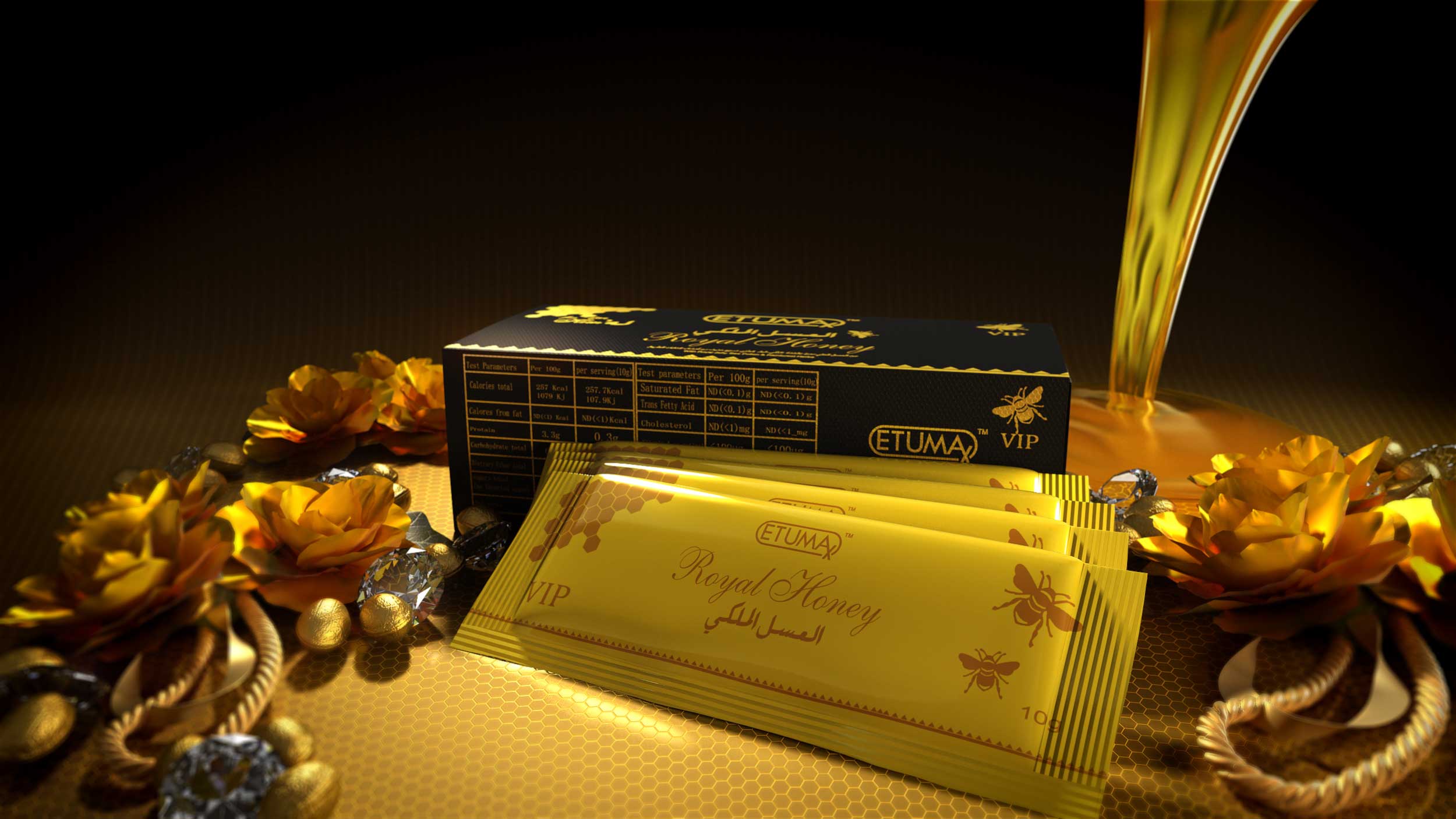 Royal Honey Supplier In Punjab, 10 Gm 12 Sachets at Rs 2799/piece in  Ahmedabad